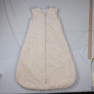 BabyinaBag Minky Dot Sleep Sack Cream Wearable Blanket Medium Earthwalk Design